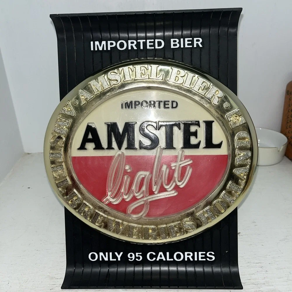 AMSTEL LIGHT IMPORTED BIER COUNTER / WALL PROMO DISPLAY IN EXCELLENT CONDITION